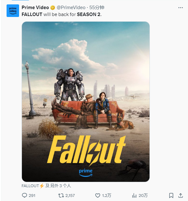 亞馬遜正式續(xù)訂《輻射》第二季 三人一狗回歸