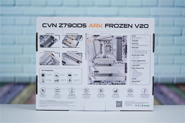 支持i9-14900K！七彩虹VCN Z790D5 ARK FROZEN方舟主板圖賞